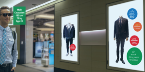Monitory reklamowe na ścianie